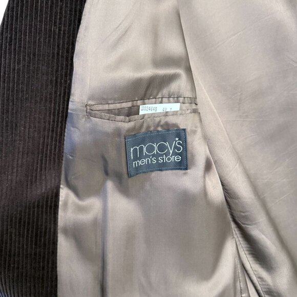 Vintage Ralph Lauren Chaps 48T Brown Corduroy 3-Button Sport Coat - Picture 12 of 16